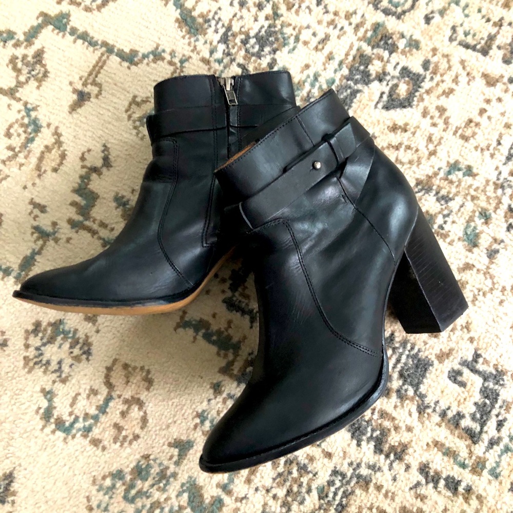 Madewell Leather Booties Size 10